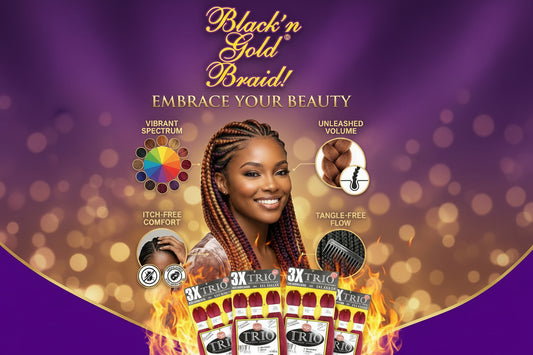 3X BNG Braid Braiding Hair 56" for Easy Braiding - 10 Pack