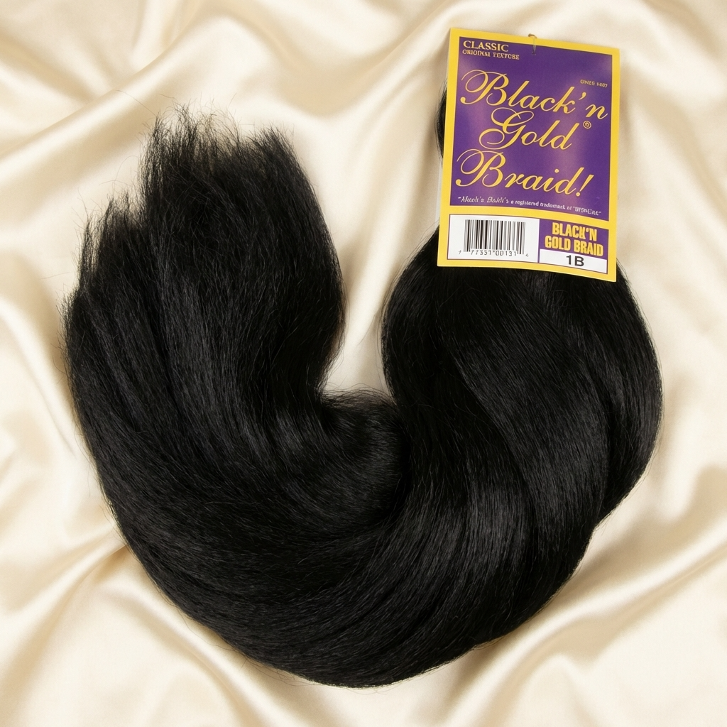 Black 'n Gold Classic Braids - 100% Kanekalon Braiding Hair for Sleek and Stylish Looks