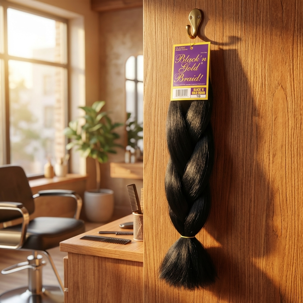 3 Pack Value Deal - Black 'n Gold Classic Braids - 100% Kanekalon Braiding Hair for Sleek and Stylish Looks